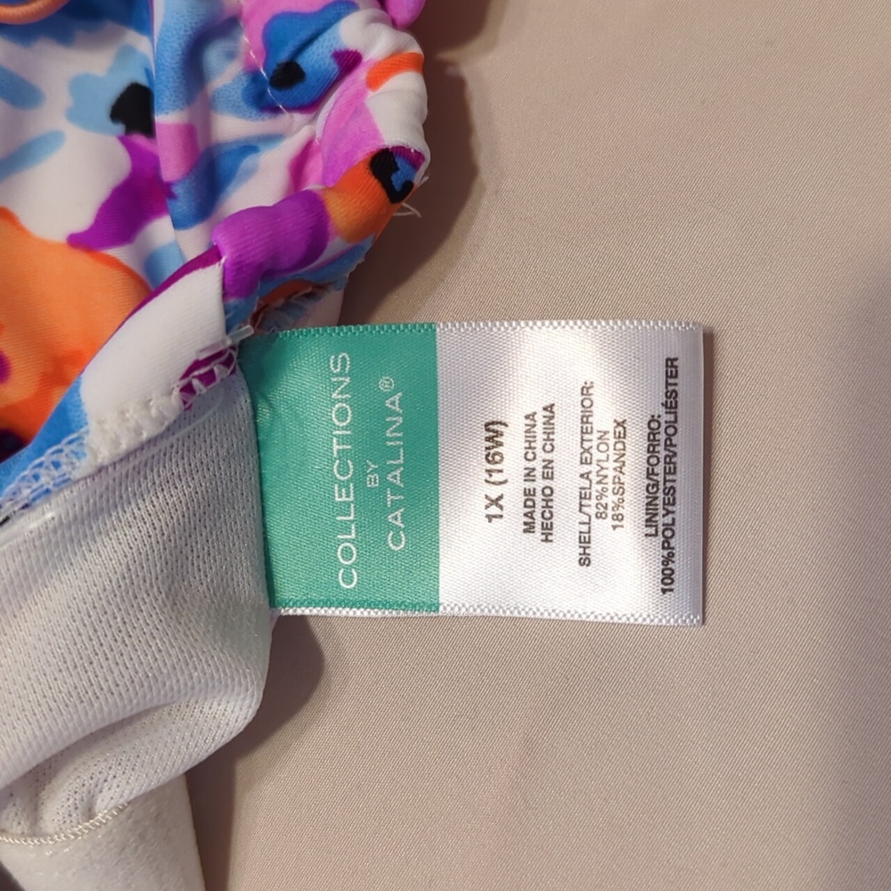 Catalina Swim Tankini Top Size 16W - Picture 7 of 11